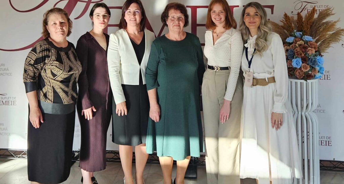 Doamna Rodica Baciu impreuna cu mama ei Viorica, fiica ei Natalia, soțiile fiilor ei Diana și Renata, si matusa ei, Mariana
